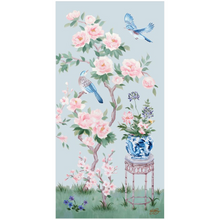 Load image into Gallery viewer, June, a blue chinoiserie fine art print on paper