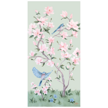 Load image into Gallery viewer, May, a green chinoiserie fine art print on paper
