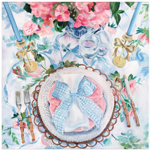 Load image into Gallery viewer, Blue Gingham, a fine art print on paper