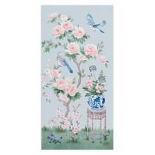Load image into Gallery viewer, June, a blue chinoiserie canvas wrap