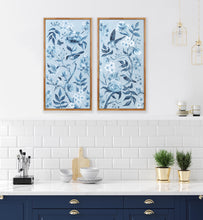 Load image into Gallery viewer, Blue Chinoiserie No. 2, a canvas wrap print