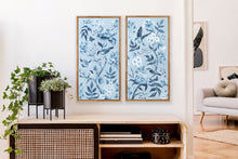 Load image into Gallery viewer, Blue Chinoiserie No. 2, a canvas wrap print