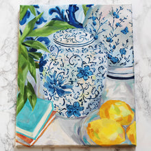 Load image into Gallery viewer, Ginger jars and lemons - 11 x 14