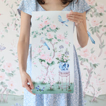 Load image into Gallery viewer, June, a green chinoiserie fine art print on paper
