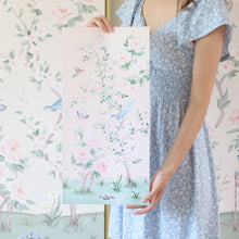Load image into Gallery viewer, April, a pink chinoiserie fine art print on paper