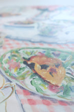 Load image into Gallery viewer, Magnolia Tea and Scones, a fine art print on canvas
