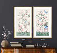 Load image into Gallery viewer, June, an ivory chinoiserie fine art print on paper