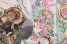 Load image into Gallery viewer, Still life painting of Rose Canton Tea Set - 18 x 18
