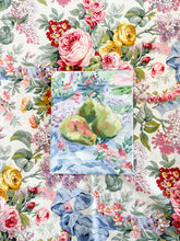 Load image into Gallery viewer, Still life painting of pears on floral fabric - 8 x 10