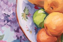 Load image into Gallery viewer, Still life painting of Citrus Fruits in Chinoiserie Bowl - 18 x 24