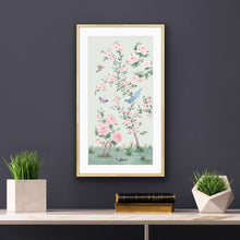 Load image into Gallery viewer, April, a green chinoiserie fine art print on paper