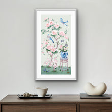 Load image into Gallery viewer, June, a green chinoiserie fine art print on paper