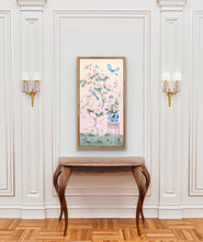 Load image into Gallery viewer, June, a pink chinoiserie canvas wrap