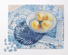 Load image into Gallery viewer, Patterned Shadow (lemons in blue and white bowl) jigsaw puzzle