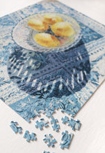 Load image into Gallery viewer, Patterned Shadow (lemons in blue and white bowl) jigsaw puzzle