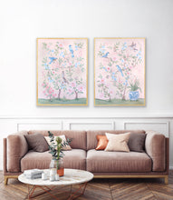 Load image into Gallery viewer, Blush Chinoiserie No. 1, a fine art print on canvas