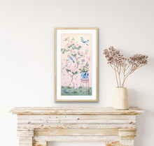 Load image into Gallery viewer, June, a pink chinoiserie fine art print on paper