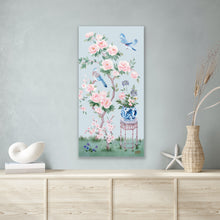 Load image into Gallery viewer, June, a blue chinoiserie canvas wrap
