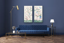 Load image into Gallery viewer, June, an ivory chinoiserie canvas wrap