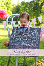 Load image into Gallery viewer, Favorite Things Poster • The original birthday chalkboard