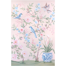Load image into Gallery viewer, Blush Chinoiserie No. 2, a fine art print on canvas