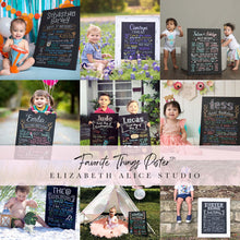 Load image into Gallery viewer, Favorite Things Poster • The original birthday chalkboard
