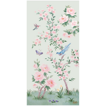 Load image into Gallery viewer, April, a green chinoiserie fine art print on paper