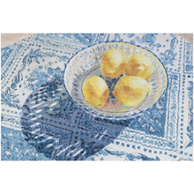 Load image into Gallery viewer, Patterned Shadow (lemons in blue and white bowl) jigsaw puzzle