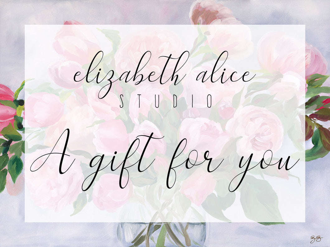 Elizabeth Alice Studio gift card