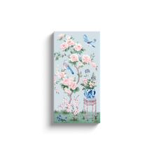 Load image into Gallery viewer, June, a blue chinoiserie canvas wrap
