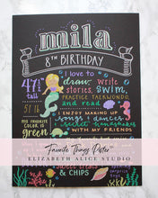 Load image into Gallery viewer, Favorite Things Poster • The original birthday chalkboard