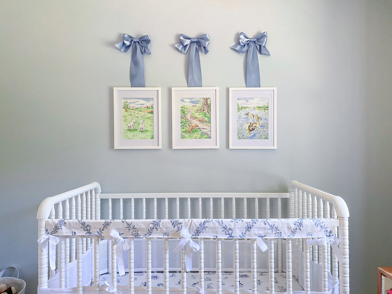 The safest way to hang art over a crib or around kids