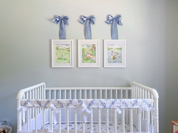 The safest way to hang art over a crib or around kids
