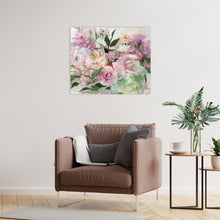 Load image into Gallery viewer, No. 392 Blush pink and green floral, a fine art print on paper
