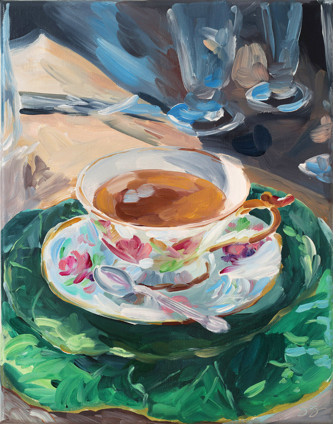 No. 136 Afternoon Tea, a fine art print on paper