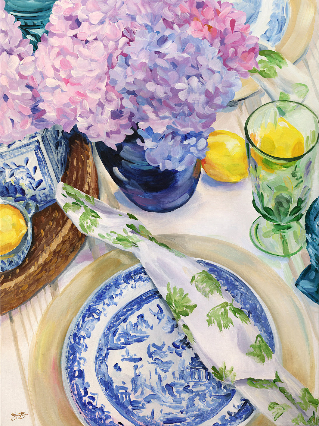 No. 139 Blue Willow, a fine art print on paper