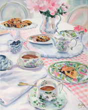 Load image into Gallery viewer, No. 144 Magnolia Tea and Scones, a fine art print on paper
