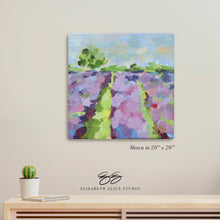 Load image into Gallery viewer, No. 153 Lavender Fields No. 1 canvas wrap, available framed
