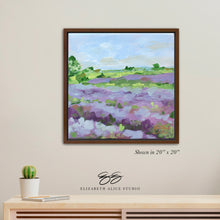 Load image into Gallery viewer, No. 154 Lavender Fields No. 2 canvas wrap, available framed
