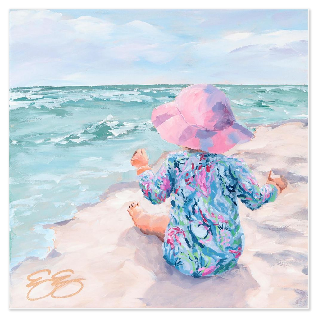 Beach Babies: Lilly lover, a fine art print on paper