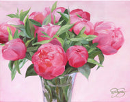 No. 288 All I Need, a fine art print on paper, pink peony bouquet