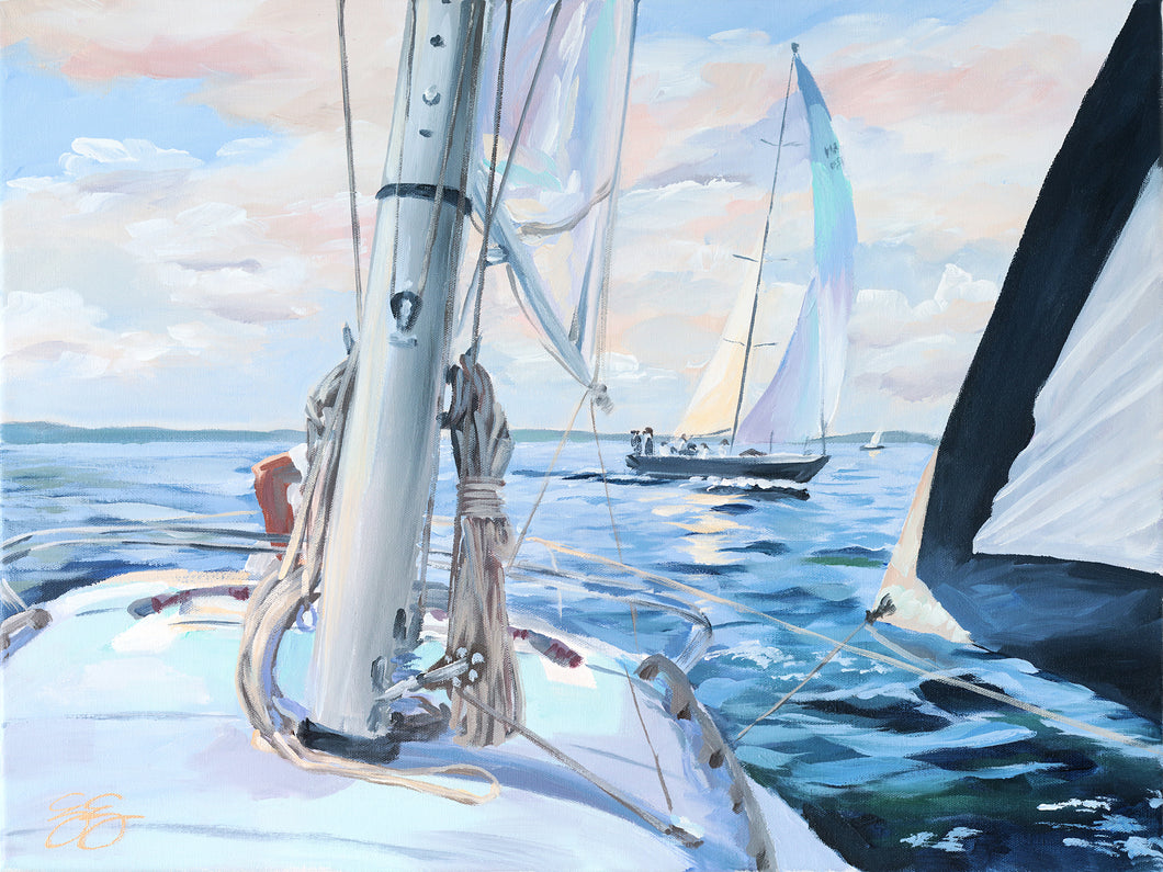 No. 323 Heeling Breeze, a fine art print on paper