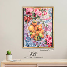 Load image into Gallery viewer, No. 334 Citrus in Chinoiserie canvas wrap, available framed
