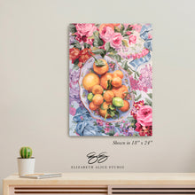 Load image into Gallery viewer, No. 334 Citrus in Chinoiserie canvas wrap, available framed
