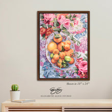 Load image into Gallery viewer, No. 334 Citrus in Chinoiserie canvas wrap, available framed
