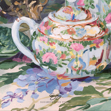 Load image into Gallery viewer, No. 334 Rose Canton Tea Set canvas wrap, available framed
