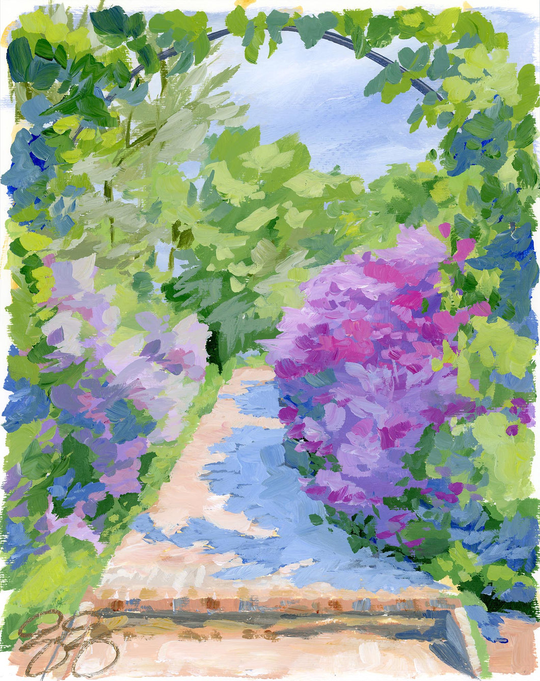 No. 382 Azalea Path, a fine art print on paper