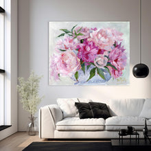 Load image into Gallery viewer, No. 388 Peonies in milk glass basket, a fine art print on paper
