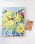 No. 402 Yellow Dahlias, 11 x 14 + dahlia seeds