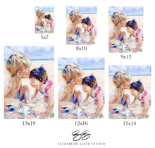 Load image into Gallery viewer, No. 406 Kiss for Little Sis, a fine art print on paper
